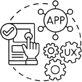 Vector image of customizable interfaces