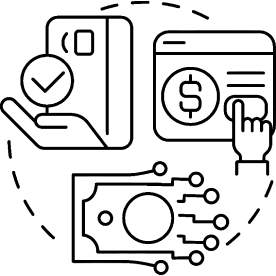 Vector image of secure payment gateways