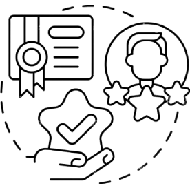 Vector image of customer reviews