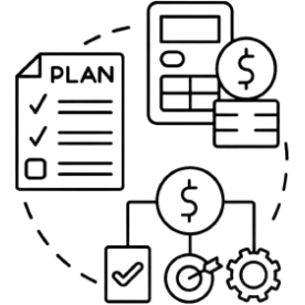 Vector image for efficient spending