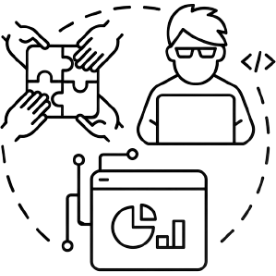 Vector image of backlink monitoring