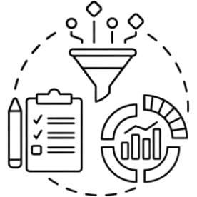 Vector image of advanced analytics